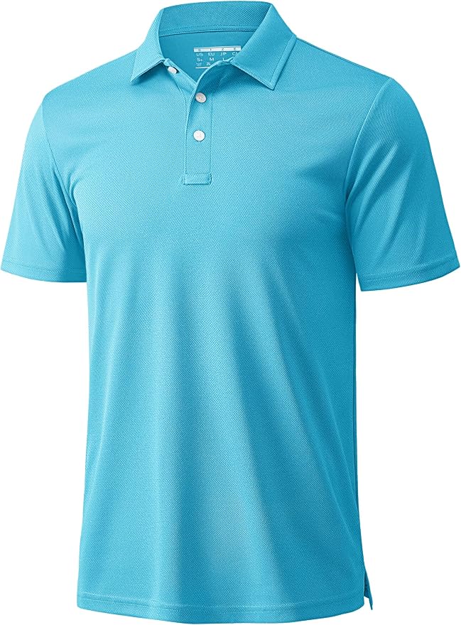 MAGCOMSEN Men's Polo Shirts 3 Buttons Casual Work T Shirts Quick Dry Short by MAGCOMSEN