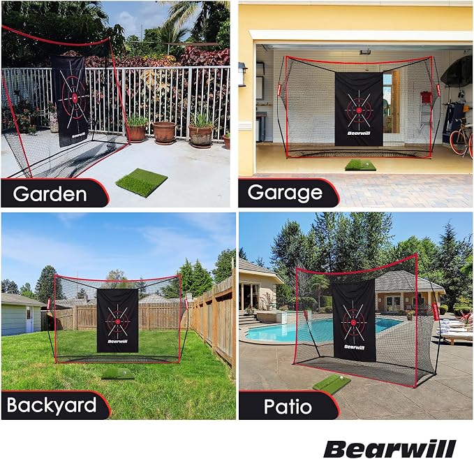 Bearwill Golf Net, 10x7ft Heavy Duty Golf Practice Nets - Image 7