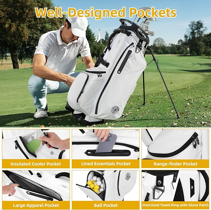 Golf Stand Bag 14 Way, Lightweight Golf Bags - Image 6