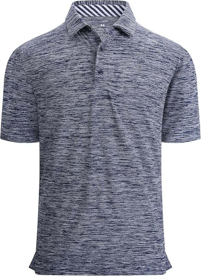 Alex Vando Mens Golf Shirt Moisture Wicking Quick-Dry Short Sleeve Casual Polo by AlexVando