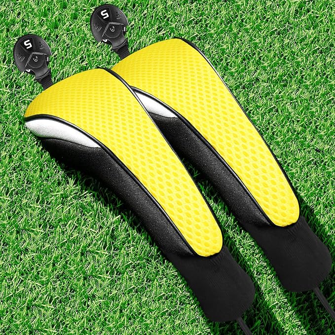 FINGER TEN Golf Club Head Covers Woods Hybrids 1/2/3/4 Pack, Headcovers Men by FINGERTENSport
