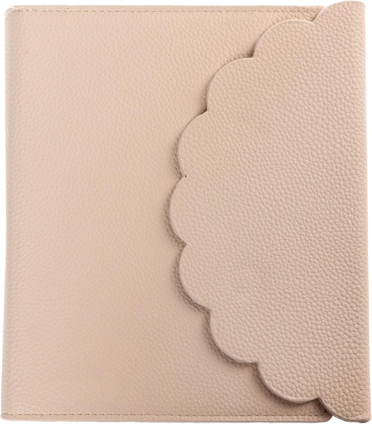 Graphique Vegan Leather Wrap Journal Luxe Collection, Hardcover Diary Notebook for Writing, 160 Lined Pages, 7” x 8.75”, Taupe