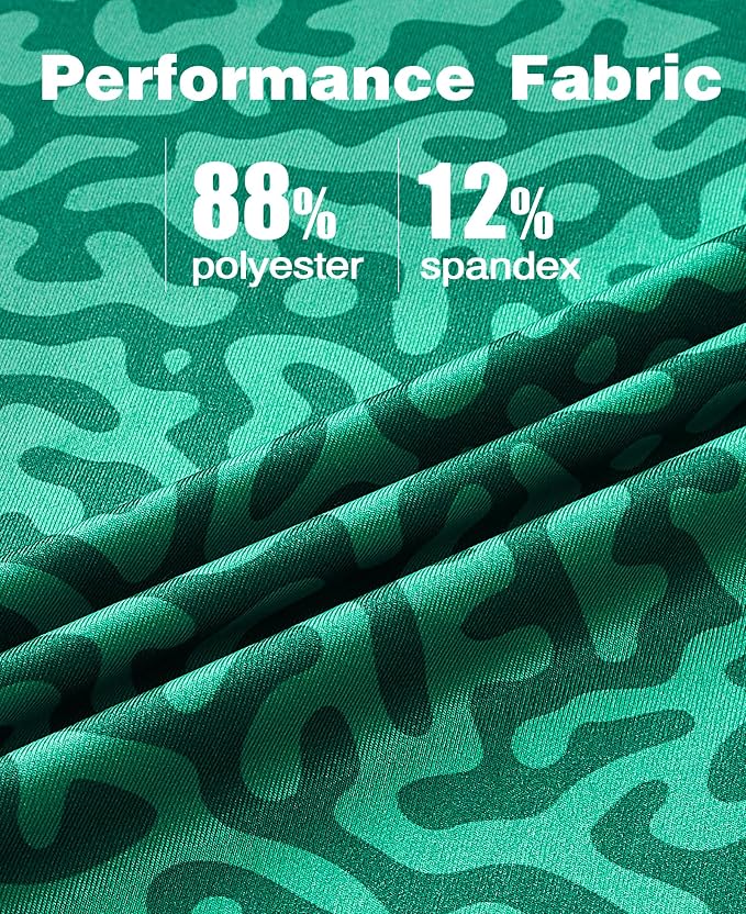 zeetoo Men's Polo Shirts Hawaiian Golf Polos Shirts Short Sleeve Performance - Image 3
