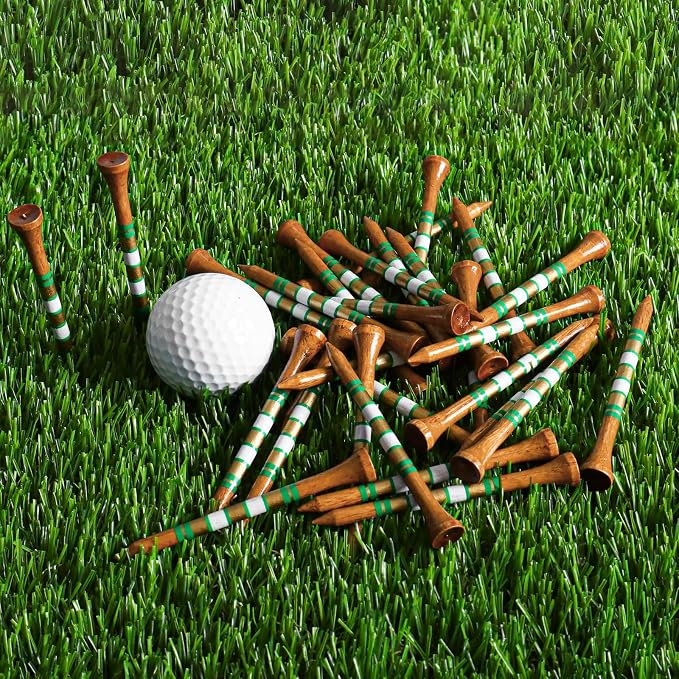 FINGER TEN Golf Tees Wood for Men Wooden Tee 1 1/2 2 3/4 3 1/4 Inch Western - Image 7