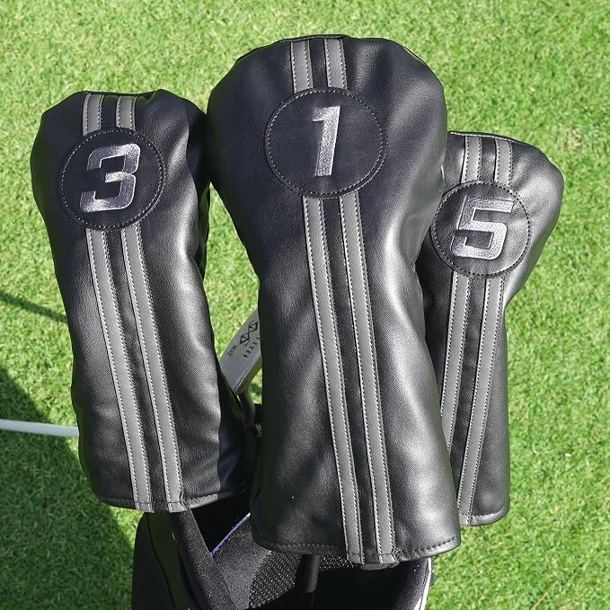 Single Headcover, Easy Slip-On Easy-Off Golf Club Head Cover, Fleece Lined - Image 9