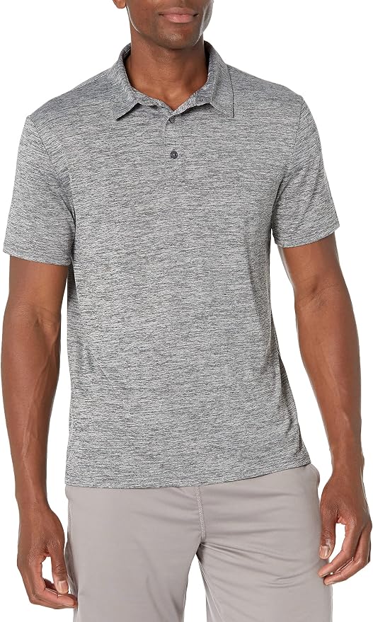 Amazon Essentials mens Slim-Fit Quick Dry Tech Stretch Lightweight Golf Polo by AmazonEssentials