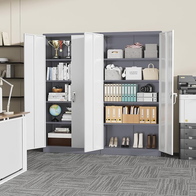SUNCROWN 72" Metal Storage Cabinet - Image 9