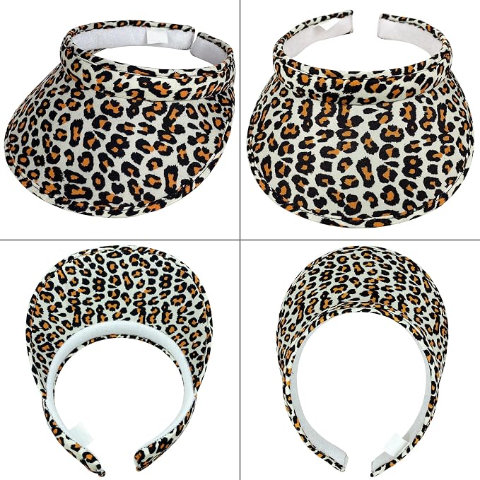 2 Pack Sun Visor Hats Women Men Clip On Wide Brim Visors Hat Outdoor Sports - Image 4