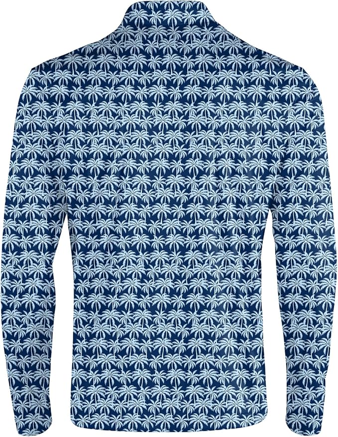 Men's Long Sleeve Golf Shirt Quick Dry 3 Button Work Fishing Outdoor Casual - Image 4