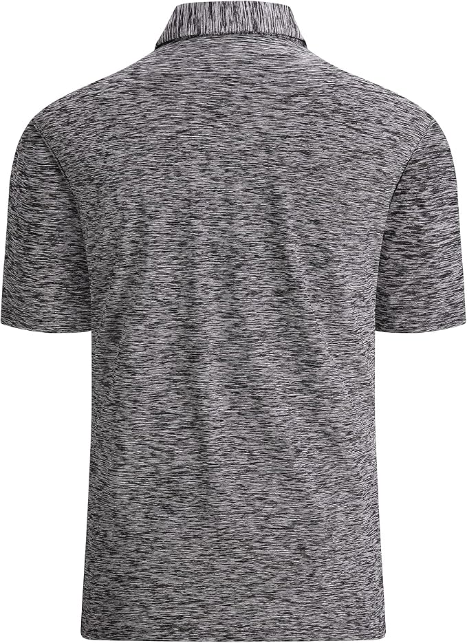 Alex Vando Mens Golf Shirt Moisture Wicking Quick-Dry Short Sleeve Casual Polo - Image 2
