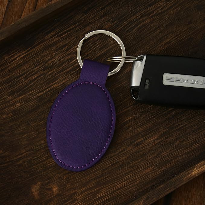 LaserGram Oval Keychain, Disc Golf, Personalized Engraving Included - Image 4