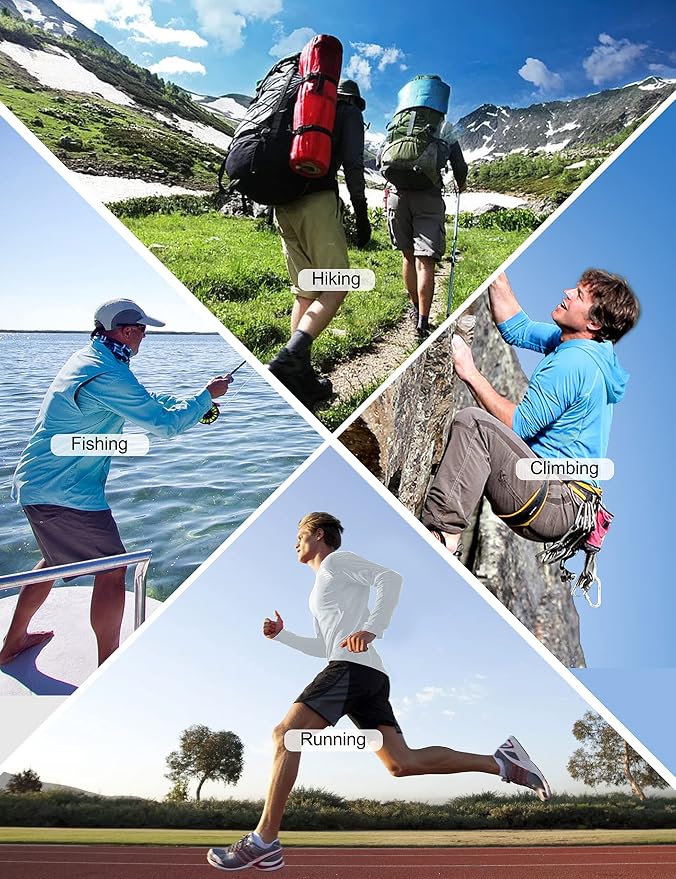 Roadbox UPF 50+ Fishing Shirts for Men, Long Sleeve UV Sun Protection Hoodie - Image 5