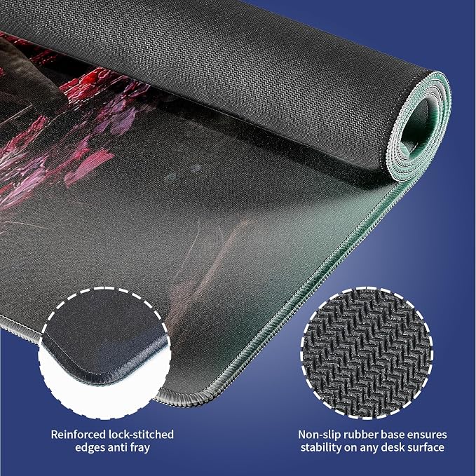 Wknoon. Extra Large Gaming & Office Mouse Pad – Enchanted Waterfall in a - Image 3