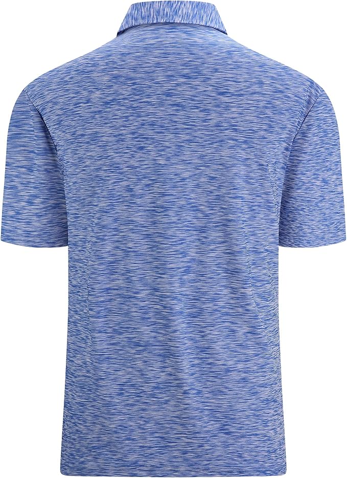 Alex Vando Mens Golf Shirt Moisture Wicking Quick-Dry Short Sleeve Casual Polo - Image 2