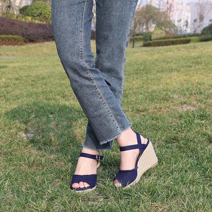 JOY IN LOVE Platform Wedge Sandals - Image 6