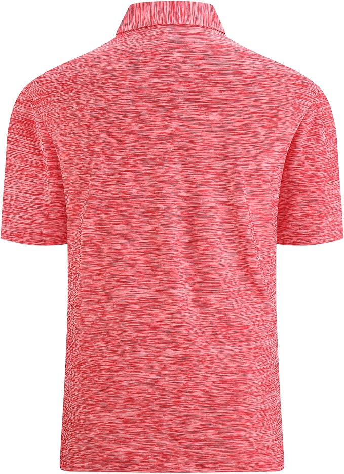 Alex Vando Mens Golf Shirt Moisture Wicking Quick-Dry Short Sleeve Casual Polo - Image 2