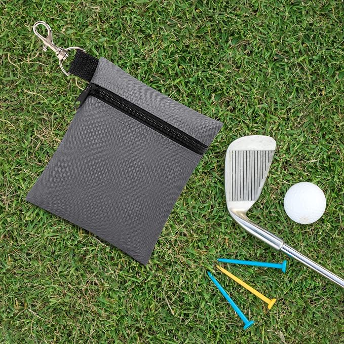 BuyAgain Golf Tee Pouch, 5.62 X 6.87 Inch Professional Zipper Golf Tee/Ball - Image 7