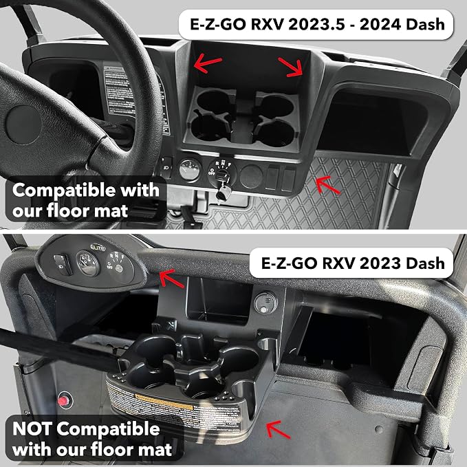 E-Z-GO RXV ALL Trim levels / Valor Golf Cart Floor Mat - Image 3