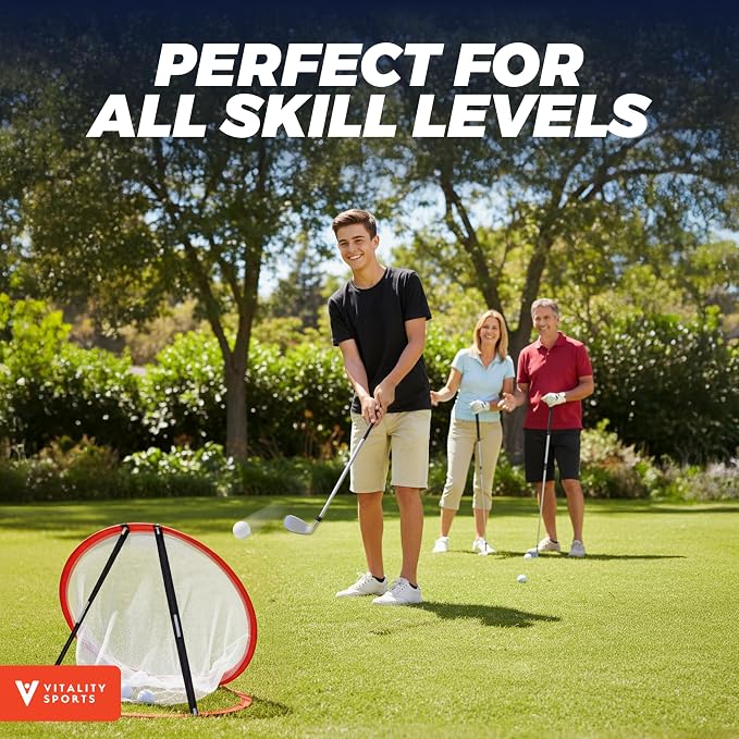 Vitality Sports Golf Chipping Net, Indoor Outdoor Chipping Game - Image 6