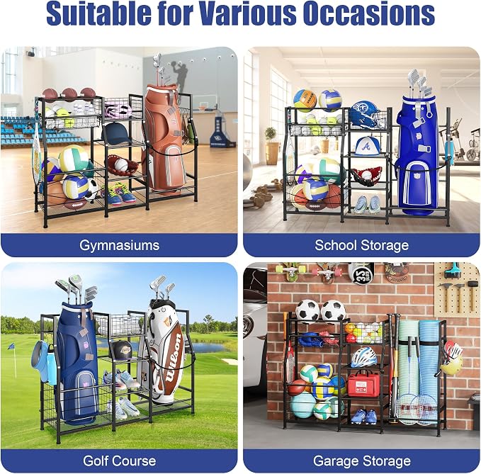Sonyabecca Golf Bag Stand Golf Storage Organizer - Image 2