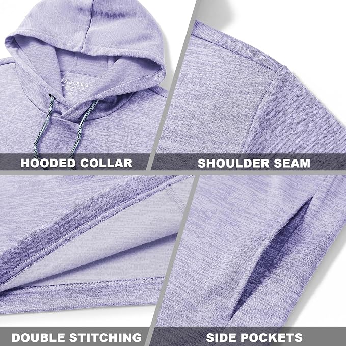 Hoodies for Men Golf Fleece Hooded Sweatshirts Dry Fit Athletic Lightweight - Image 5