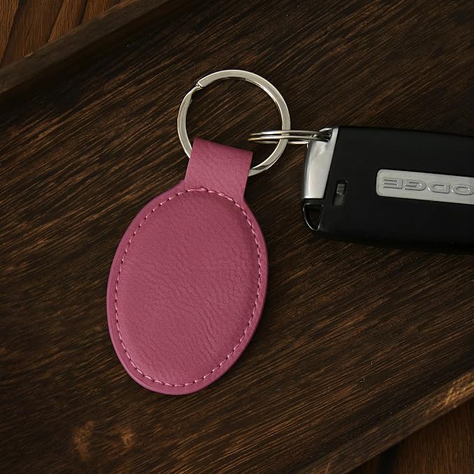 LaserGram Oval Keychain, Disc Golf, Personalized Engraving Included - Image 4