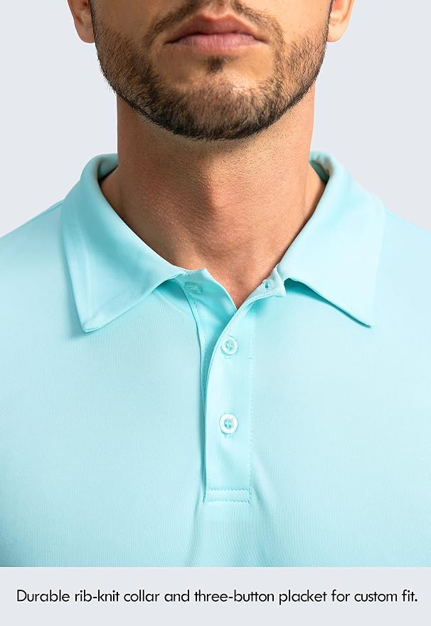 Men's Polo Shirt Long Sleeve Golf Shirts Lightweight UPF 50+ Sun Protection - Image 4