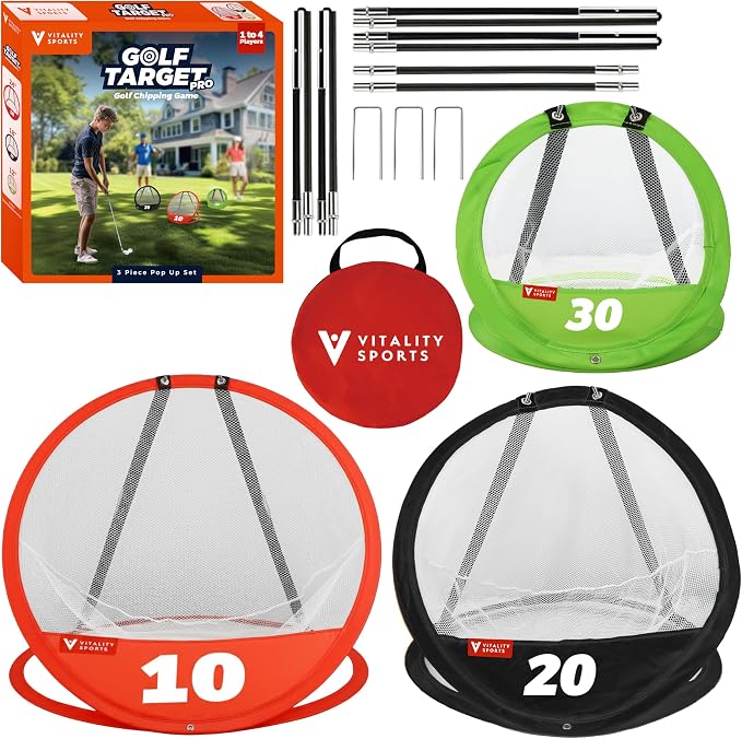 Vitality Sports Golf Chipping Net, Indoor Outdoor Chipping Game by VitalitySports