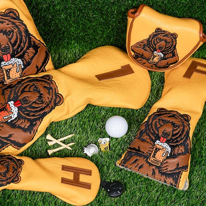 Golf Club Head Cover Golf Head Cover Driver Headcover Fairway Wood Headcover - Image 8