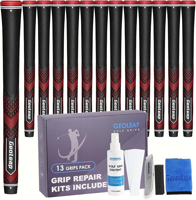 Geoleap Golf Grips Set of 13- Soft Golf Club Grips, 13 Grips by Geoleap