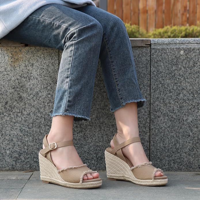 JOY IN LOVE Platform Wedge Sandals - Image 5