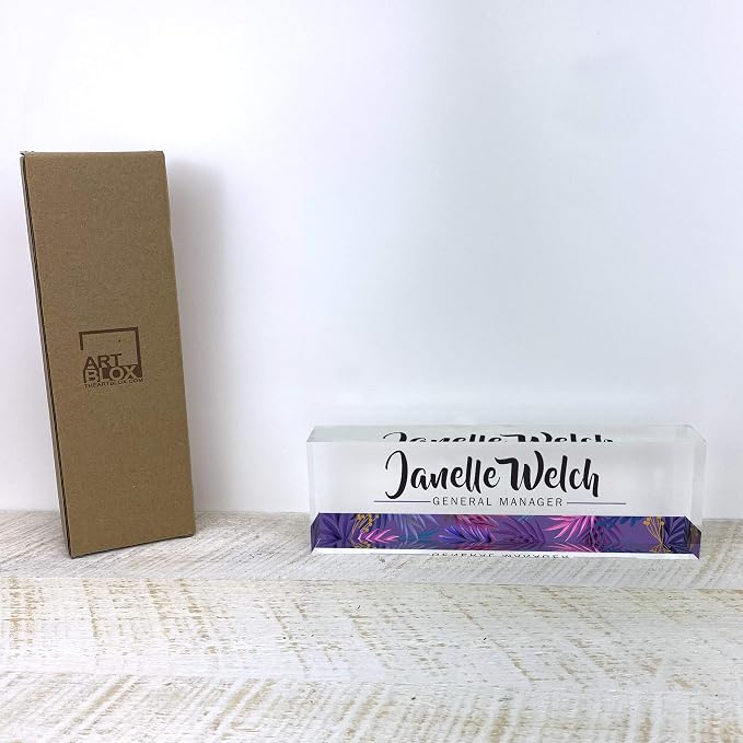 Artblox Personalized Desk Name Plate - Image 5