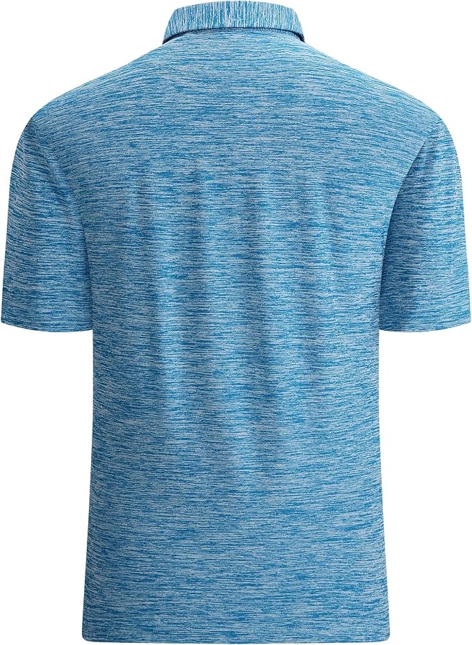 Alex Vando Mens Golf Shirt Moisture Wicking Quick-Dry Short Sleeve Casual Polo - Image 2