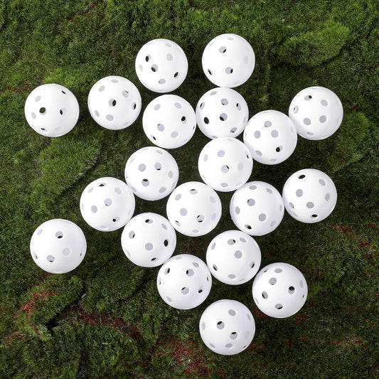 150pcs Practice Golf Balls – 42mm White Plastic Training Balls for Indoor/Outdoor Swing Practice, Driving Range & Backyard Use