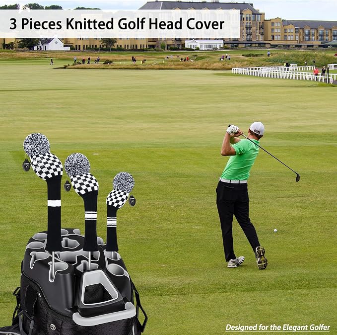 LeFeng 1Pcs Golf Club Cover, Knitted Golf Head Cover - Image 9