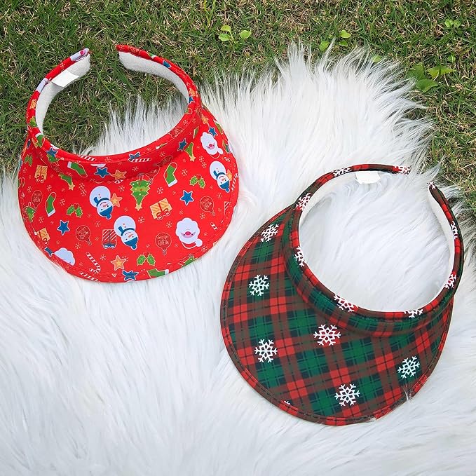 2 Pack Sun Visor Hats Women Men Clip On Wide Brim Visors Hat Outdoor Sports - Image 5