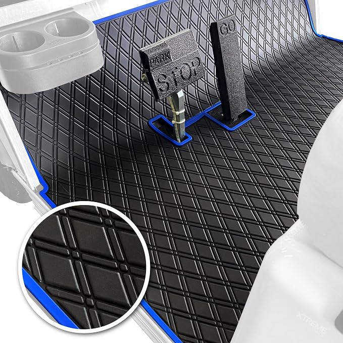 Xtreme Mats Club Car Compatible Golf Cart Mat, Full Coverage Rubber Floor Liner by XtremeMats