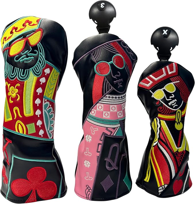 Poker Golf Headcover Golf Club Covers Fairway Wood Cover Headcover by Unknown