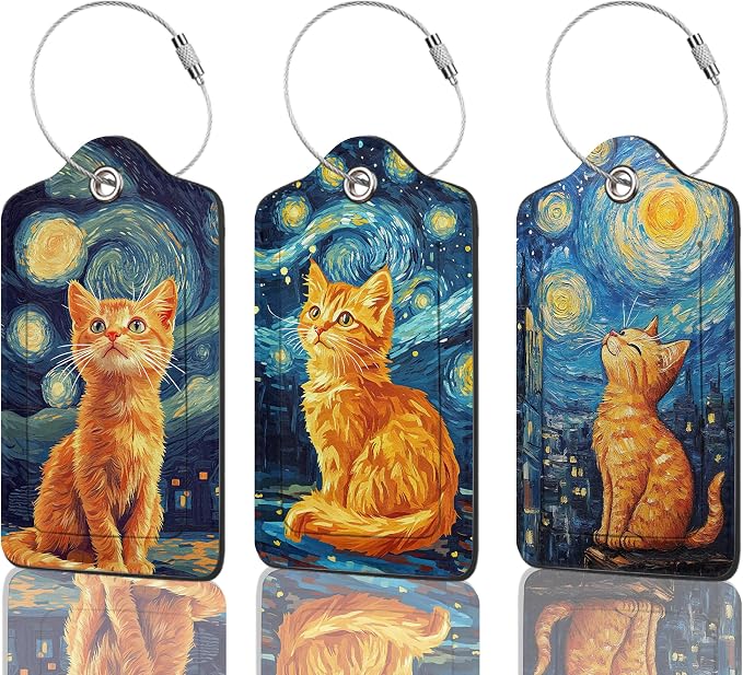 3 Pack PU Leahter Luggage Tag by Unknown