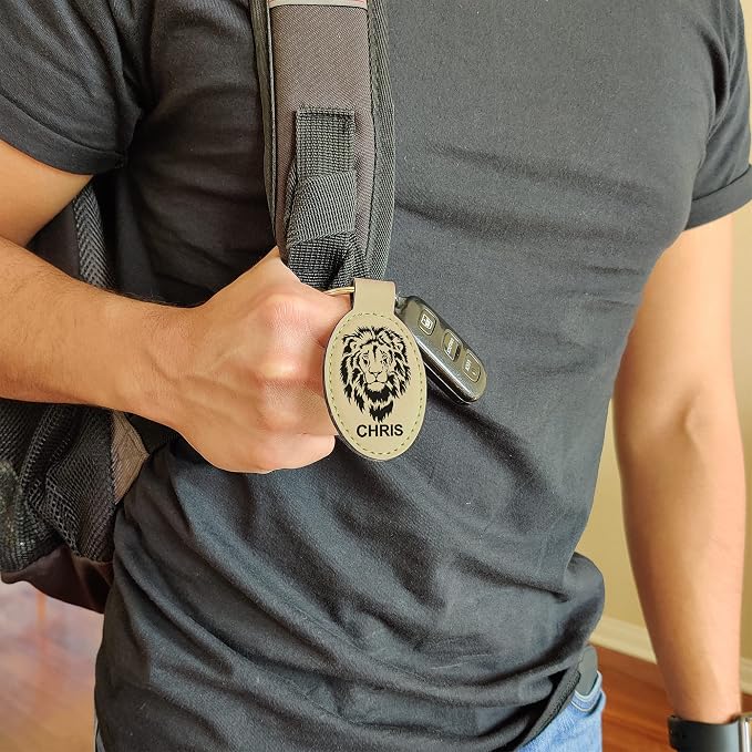 LaserGram Oval Keychain, Water Polo, Personalized Engraving Included - Image 4