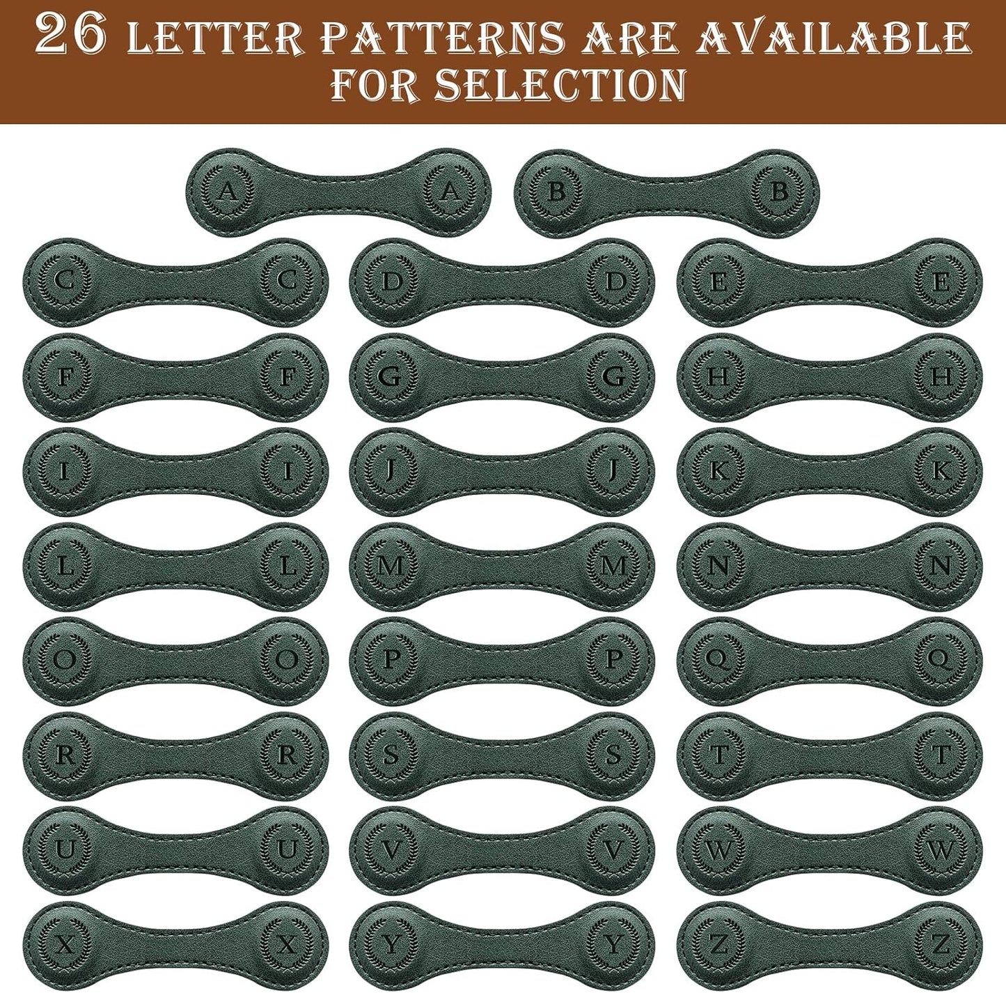 Handmade Personalized Leather Magnetic Bookmark - Custom Initial Letter Design with 26 Alphabet Choices - Durable Bookmark for Readers, Book Lovers, Women & Kids