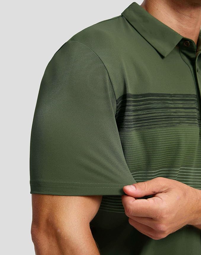 Men's Golf Shirts Dry Fit Moisture Wicking Performance Short Sleeve Collared - Image 4