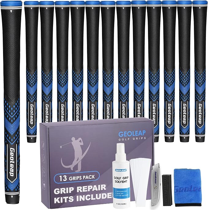 Geoleap Golf Grips Set of 13- Soft Golf Club Grips, 13 Grips by Geoleap