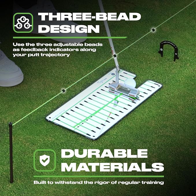 Triple Bead Golf Alignment String Line, Putting Aid - Image 3