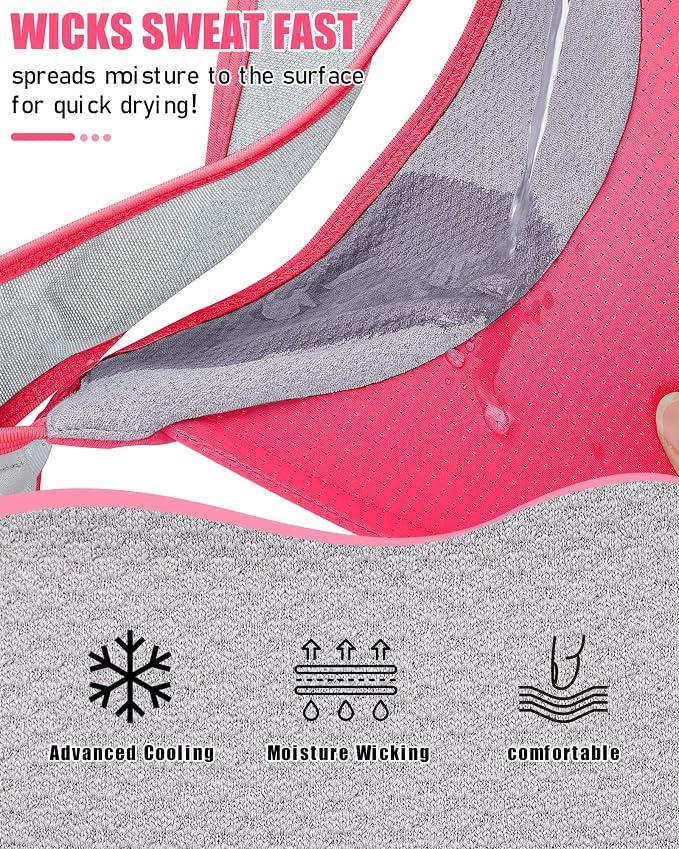 Sports Sun Visor Hats for Women Men Lightweight Breathable Cooling Stretchy - Image 3
