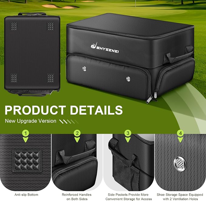 Golf Trunk Organizer, Improved Version 2-Layer Golf Storage Locker, - Image 4