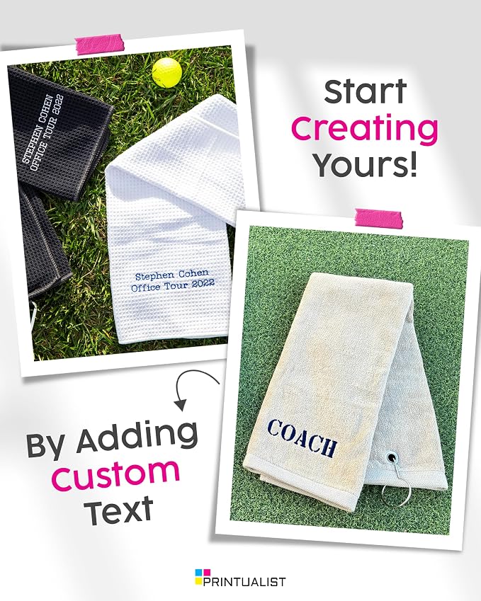 Custom Golf Towel for Golf Bags, Balls - Image 6