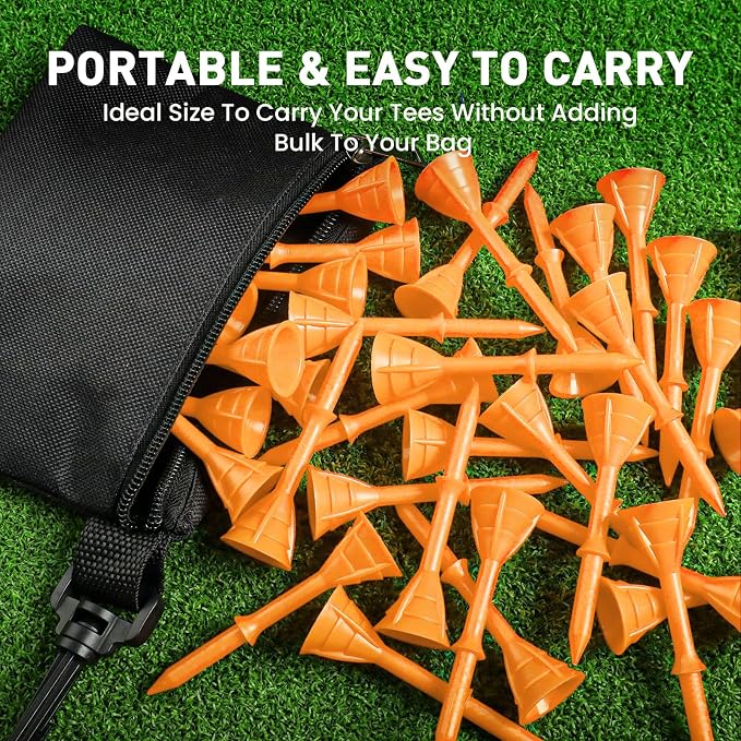 Golf Tees Plastic 3 1/4 inch Unbreakable 30 Pack - Image 7