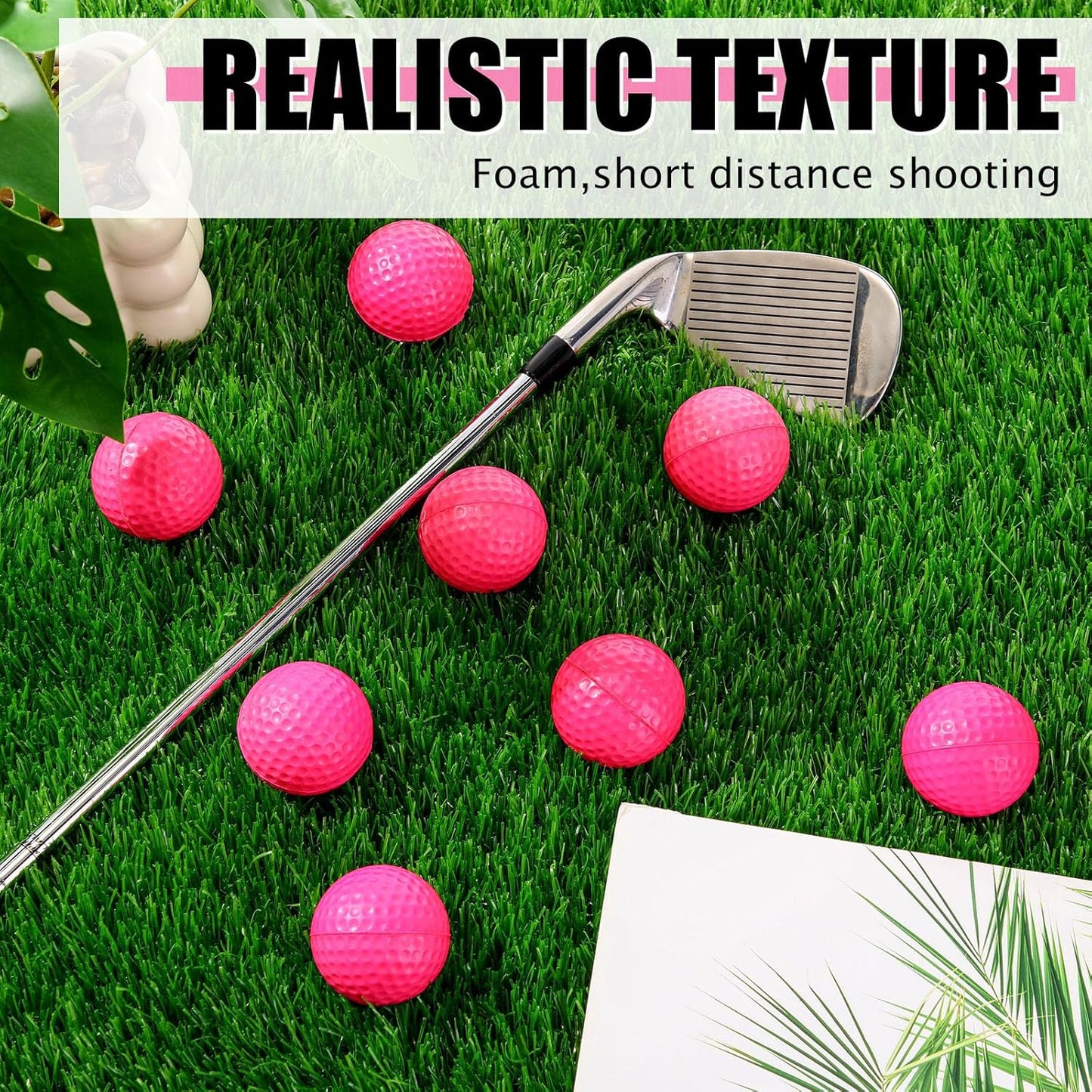200 Pcs Foam Golf Practice Balls Bulk Realistic Feel Limited Flight Training Balls Soft for Outdoor Swing Indoor Backyard Training