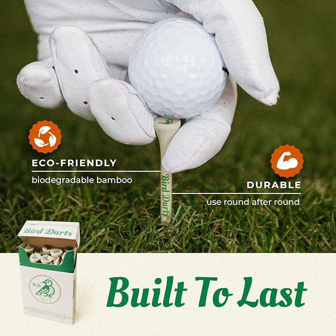 Premium Bamboo Wood Golf Tees, 18/72/180 Units, 2 ¾ Golf Tees in - Image 3